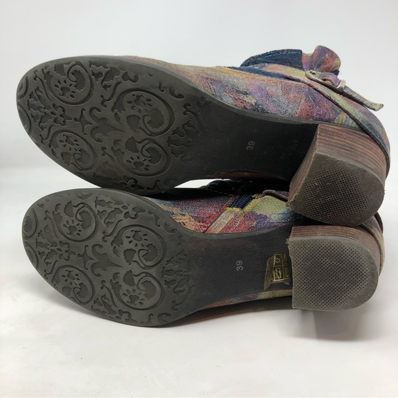 Spring Step L’ Artiste Shazam Multicolored Booties - Picture 10 of 12